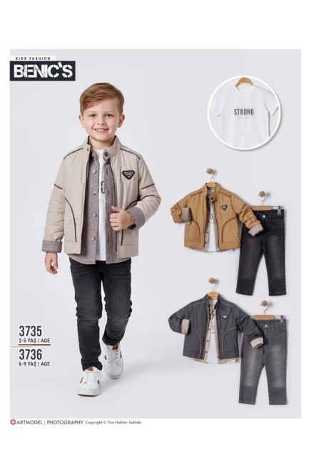 2-5 سنة صبي بدله ستره مع سروال