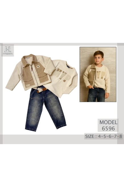 4-8 سنة صبي بدله ستره مع سروال