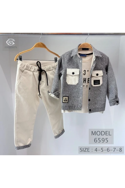 4-8 سنة صبي بدله ستره مع سروال