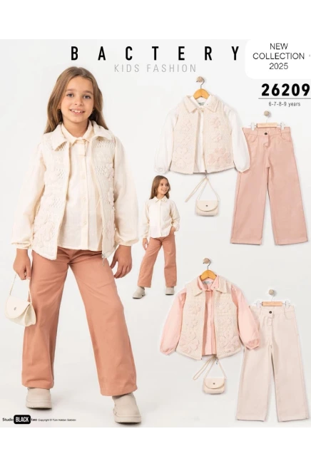 6-9 سنة فتاة بدله جيله مع سروال