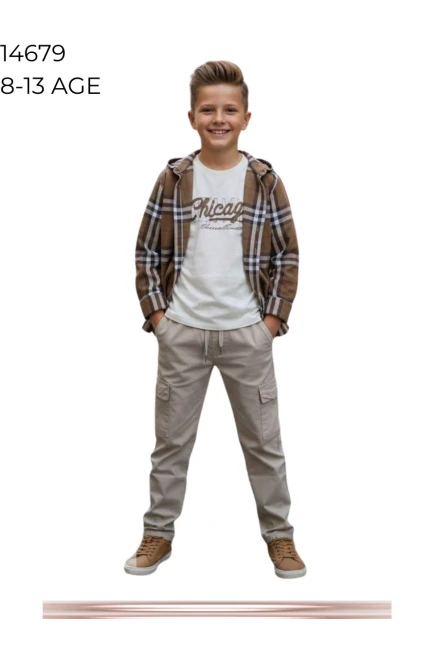 8-13 سنة صبي بدله قميص مع سروال