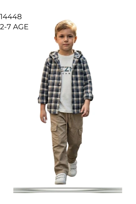 2-7 سنة صبي بدله قميص مع سروال