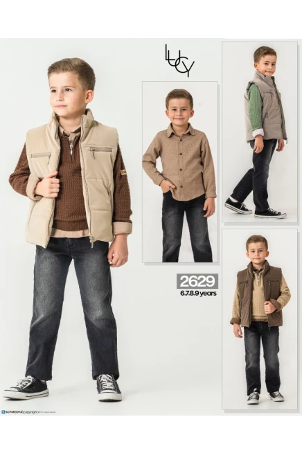 6-9 سنة صبي بدله جيله مع سروال