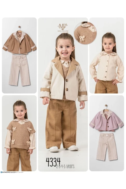 2-5 YEAR Girl PANT SUIT WITH JACKET