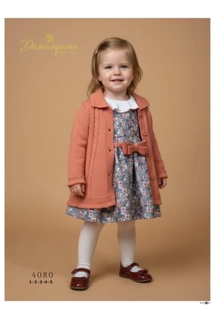 1-5 سنة فتاة فستان كارديجان