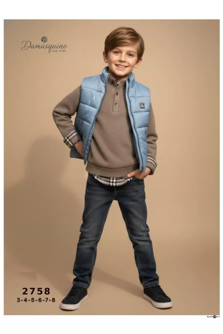 3-8 ГОДА мальчик Жилет брюки костюм