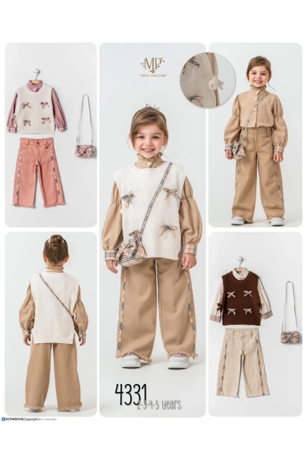 2-5 سنة فتاة     طقم سترة وبنطال