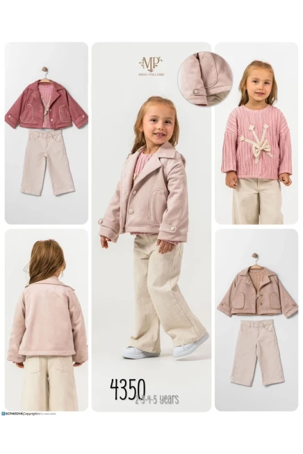 2-5 سنة فتاة بدله ستره مع سروال