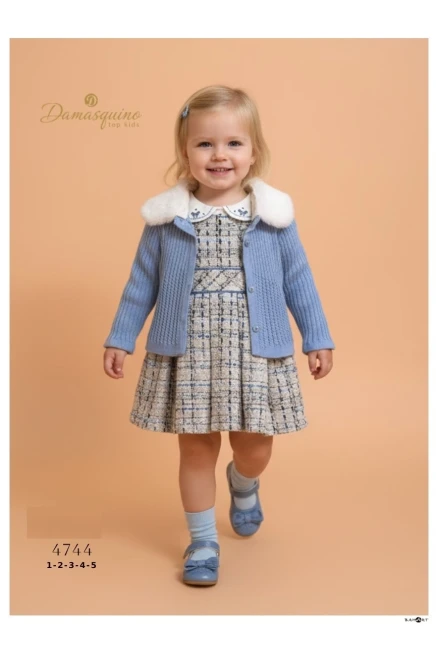 1-5 سنة فتاة فستان كارديجان