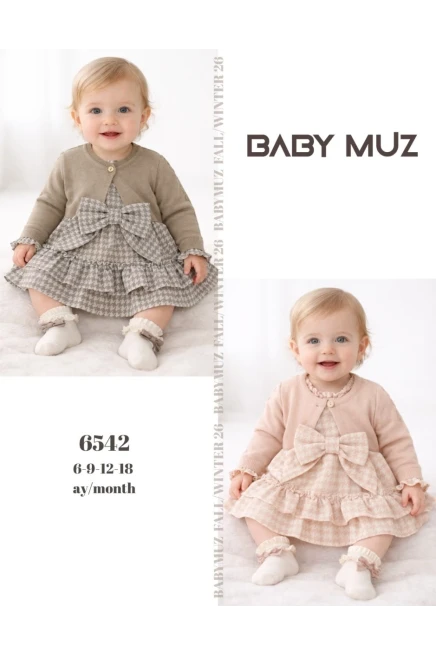 6-18 شهر فتاة فستان كارديجان