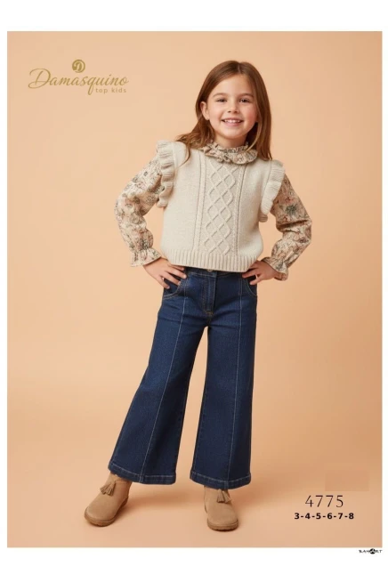 3-7 سنة فتاة     طقم سترة وبنطال