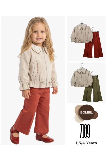 1-4 سنة فتاة بدله ستره مع سروال