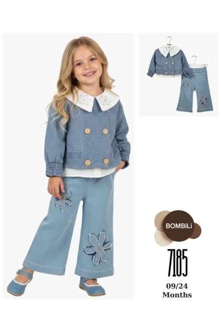 9-24 شهر فتاة بدله ستره مع سروال