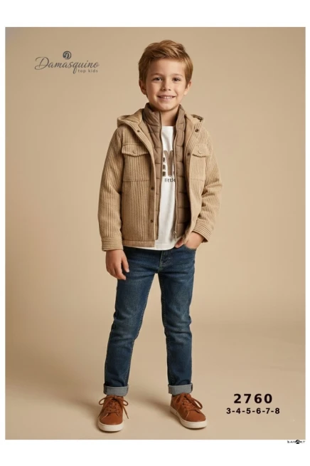 3-8 سنة صبي بدله ستره مع سروال