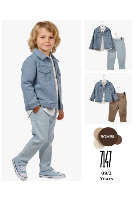 9-24 شهر صبي بدله ستره مع سروال