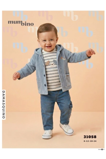 6-24 شهر صبي بدله ستره مع سروال