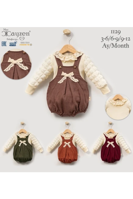 3-12 شهر جنسين طقم بلوزة مع جيله