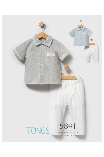 6-36 شهر صبي طقم بنطلون مع تي شيرت