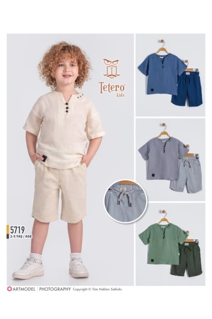 2-5 سنة صبي بدله قميص مع شورت