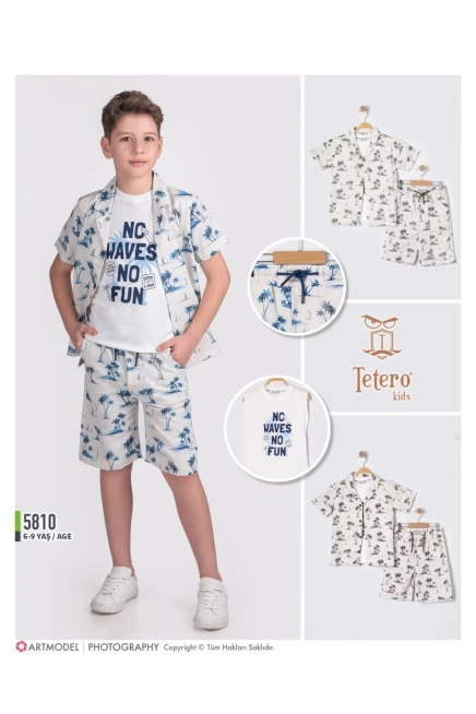 2-5 سنة صبي بدله قميص مع شورت