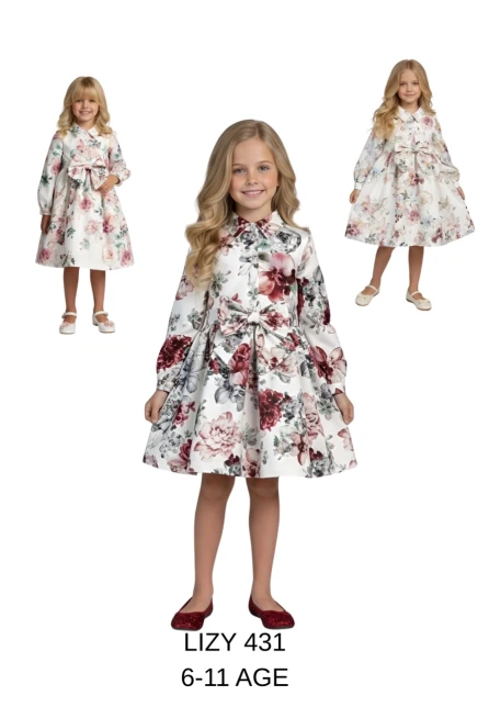 4-9  سنة فتاة فستان