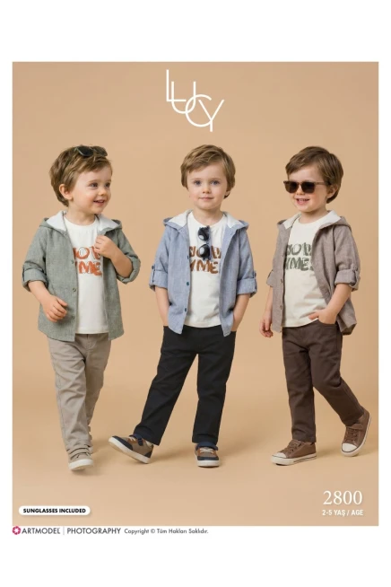 2-5 سنة صبي بدله تيشرت مع سروال