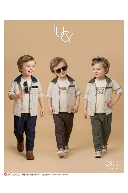 2-5 سنة صبي بدله قميص مع سروال