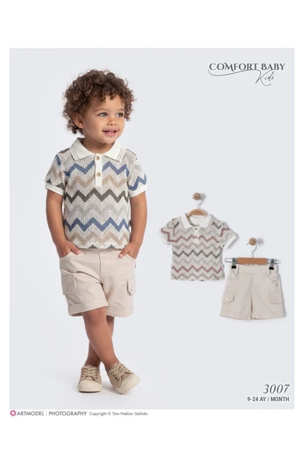 9-24 شهر صبي بدله تيشرت مع شورت