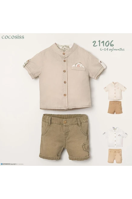 Gömlekli Şort Takım