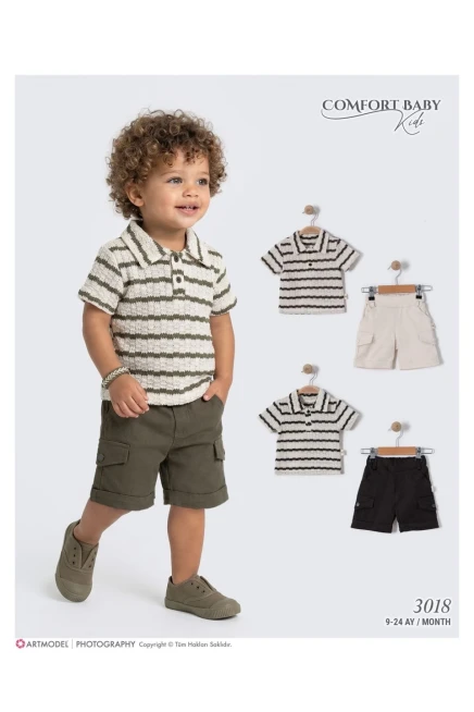 9-24 شهر صبي بدله تيشرت مع شورت