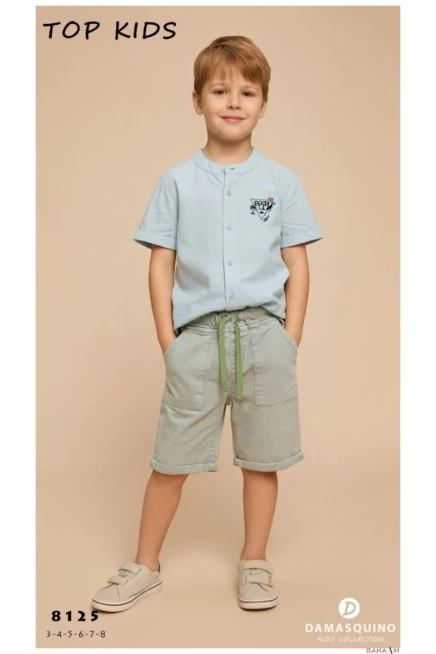 3-8 سنة صبي بدله قميص مع شورت