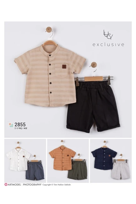 2-5 سنة صبي بدله قميص مع شورت