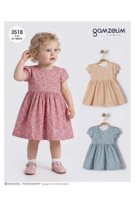 9-24 شهر فتاة فستان