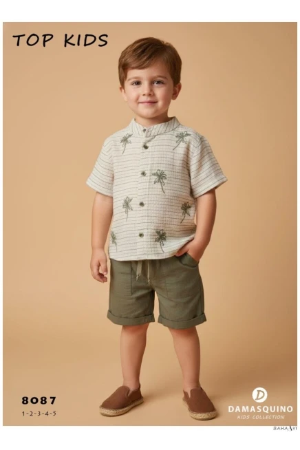 1-5 سنة صبي بدله قميص مع شورت