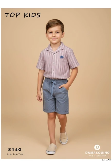 3-8 سنة صبي بدله قميص مع شورت