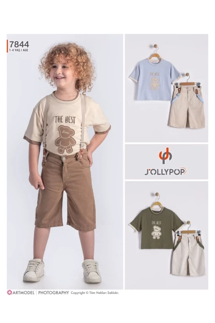 1-4 سنة صبي بدله تيشرت مع شورت