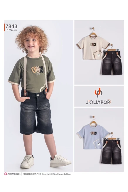 1-4 سنة صبي بدله تيشرت مع شورت