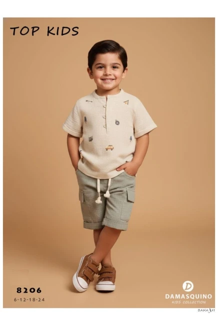 6-24 شهر صبي بدله تيشرت مع شورت