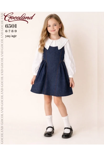 Gömlekli Kot Elbise