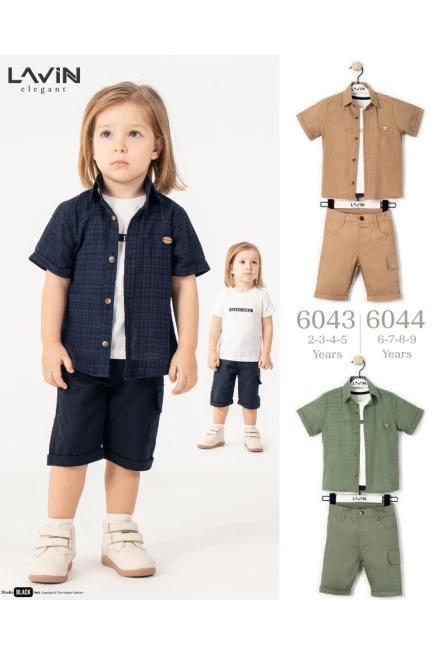 6-9 سنة صبي بدله قميص مع شورت