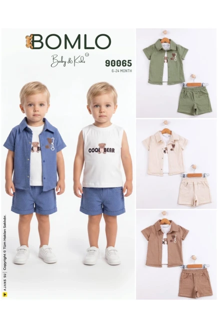 2-5 سنة صبي بدله قميص مع شورت