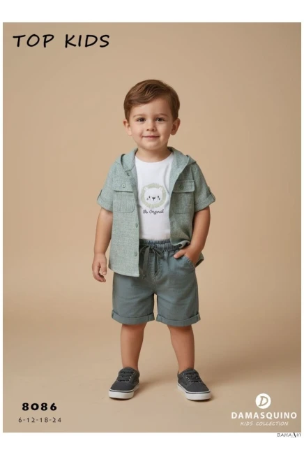6-24 شهر صبي بدله قميص مع شورت