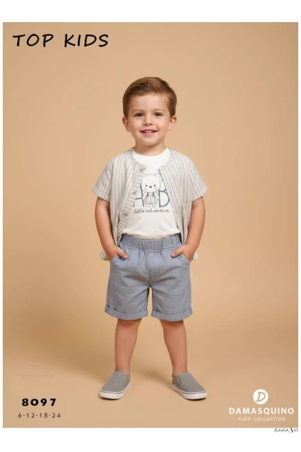 6-24 شهر صبي بدله قميص مع شورت