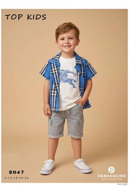 6-36 شهر صبي بدله قميص مع شورت