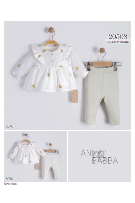 3-12 MONTH Girl LEGGING SET WITH BLOUSE