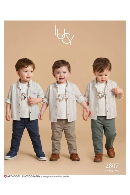 2-5 سنة صبي بدله قميص مع سروال