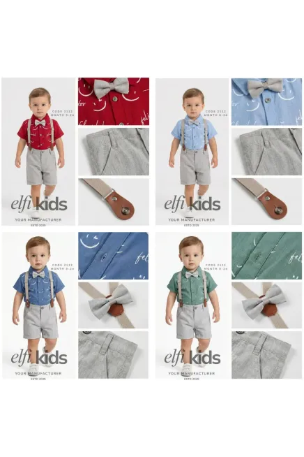 Gömlekli Şort Takım