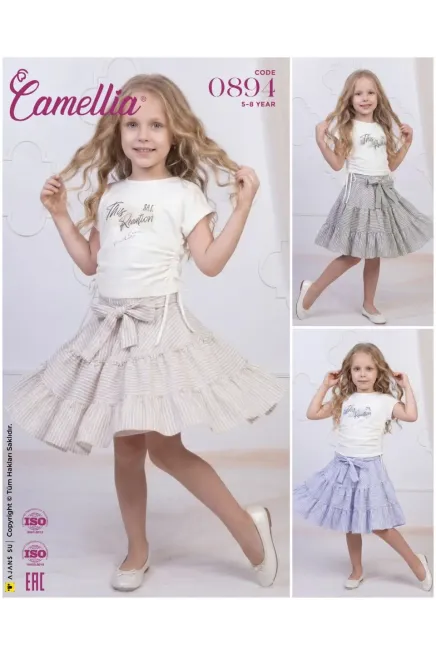 Tişörtlü Etekli Takım