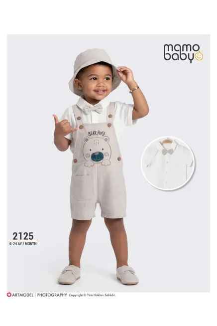 Tişörtlü Şapkalı Salopet Takım