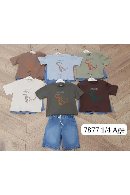 1-4 سنة صبي بدله تيشرت مع شورت